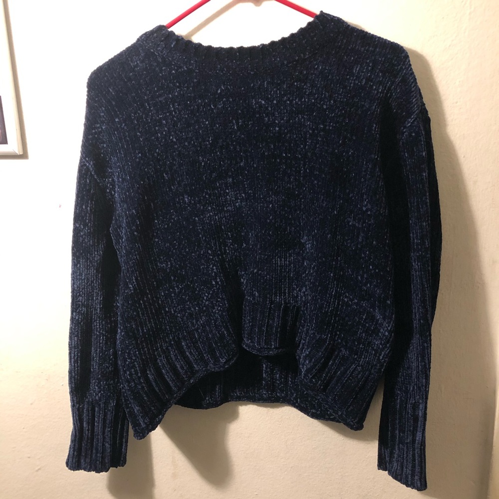 Navy Chenille Sweater